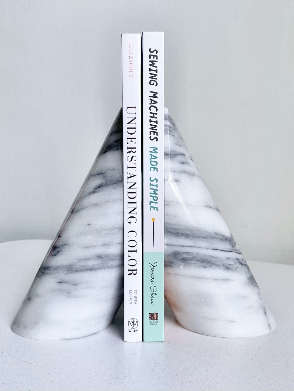 Marble Cylindrical Bookends - Picture 1 of 13
